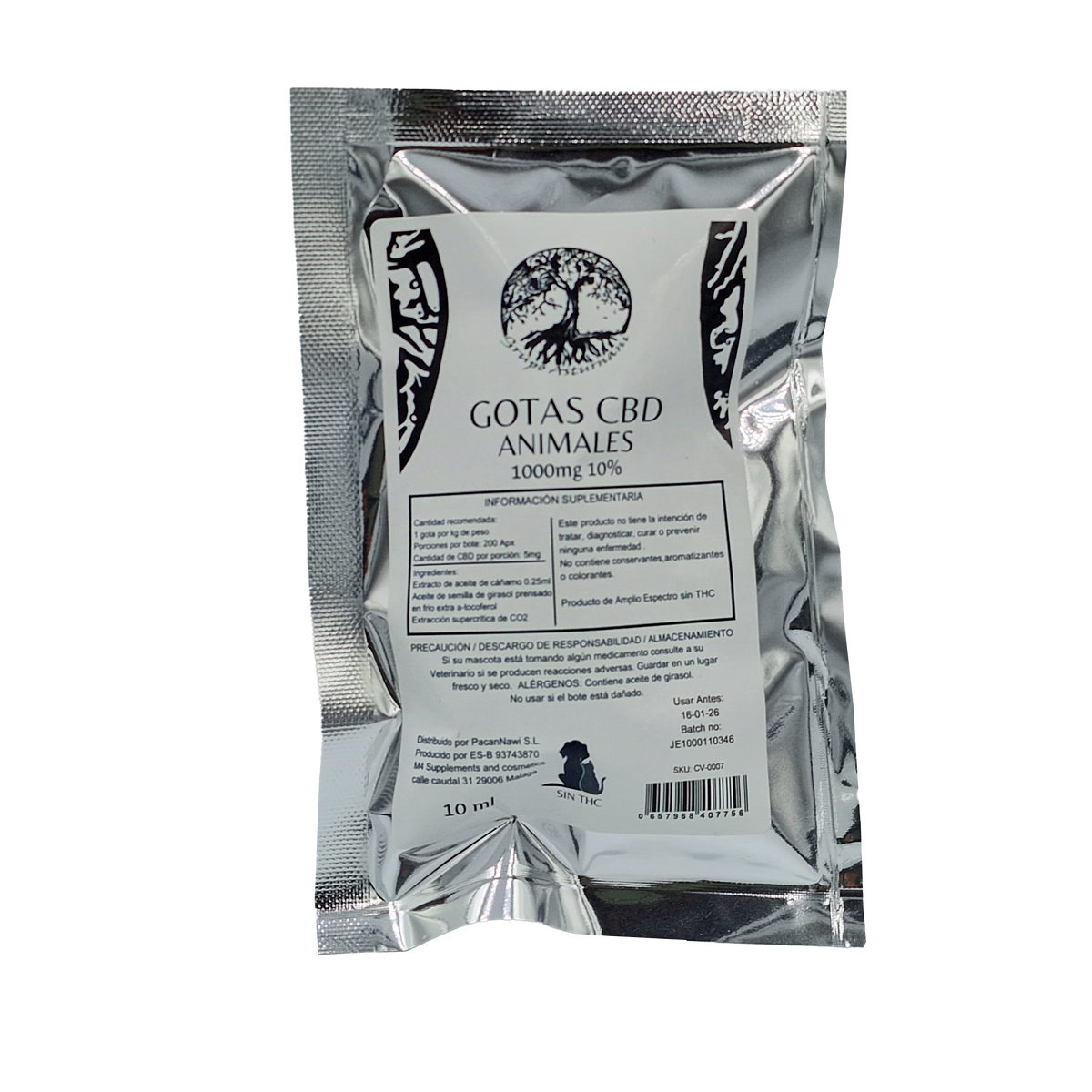GOTAS CBD ANIMALES 5% 10%