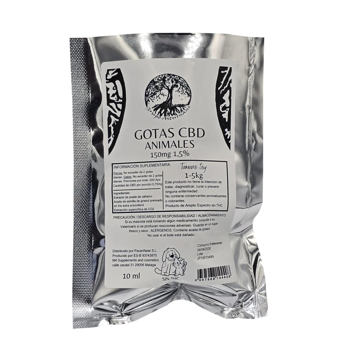 GOTAS CBD ANIMALES 1.5%