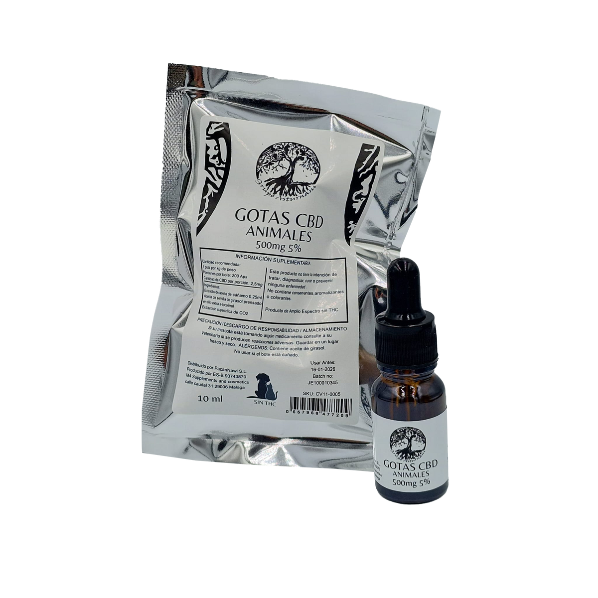 GOTAS CBD ANIMALES 5% 10%